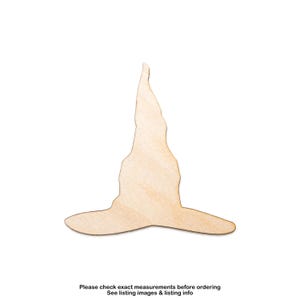 Old Witch Hat-Blank Wood Cutout-Witches Hat Decor-Various Sizes-DIY Spooky Crafts-Hat Wood Shapes-Witchy Wood Decor-Witch Hat Wood Accents