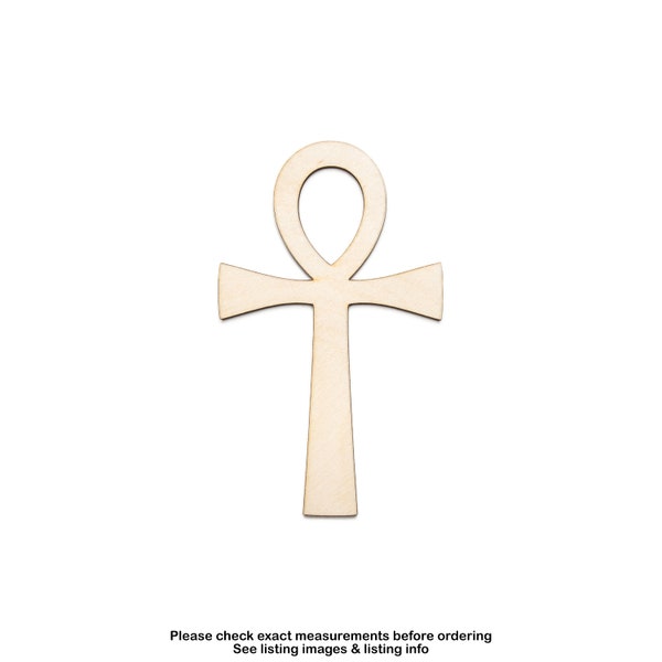 Ankh-Wood Cutout-Egyptian Wood Decor-Egyptian Ankh-Egyptian Symbols And Hieroglyphs-Various Sizes-DIY Crafts-Ancient Egypt Wood Decor-Cross