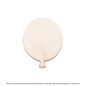 Figura de madera sin acabado para globos - Cortada con láser - Varios tamaños