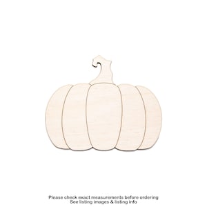 Fall Pumpkin Wide-Wood Cutout-Fall And Holiday Wood Decor-Various Sizes-DIY Crafts-Farm Theme Decor-Garden-Holiday Pumpkin-Unfinished Wood