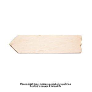 Cartello con freccia - Ritaglio di legno vuoto - Decorazione in legno per cartelloni da esterno - Cartello con puntatore - Varie dimensioni - Artigianato fai da te - Frecce e forme - Stile cartello antico