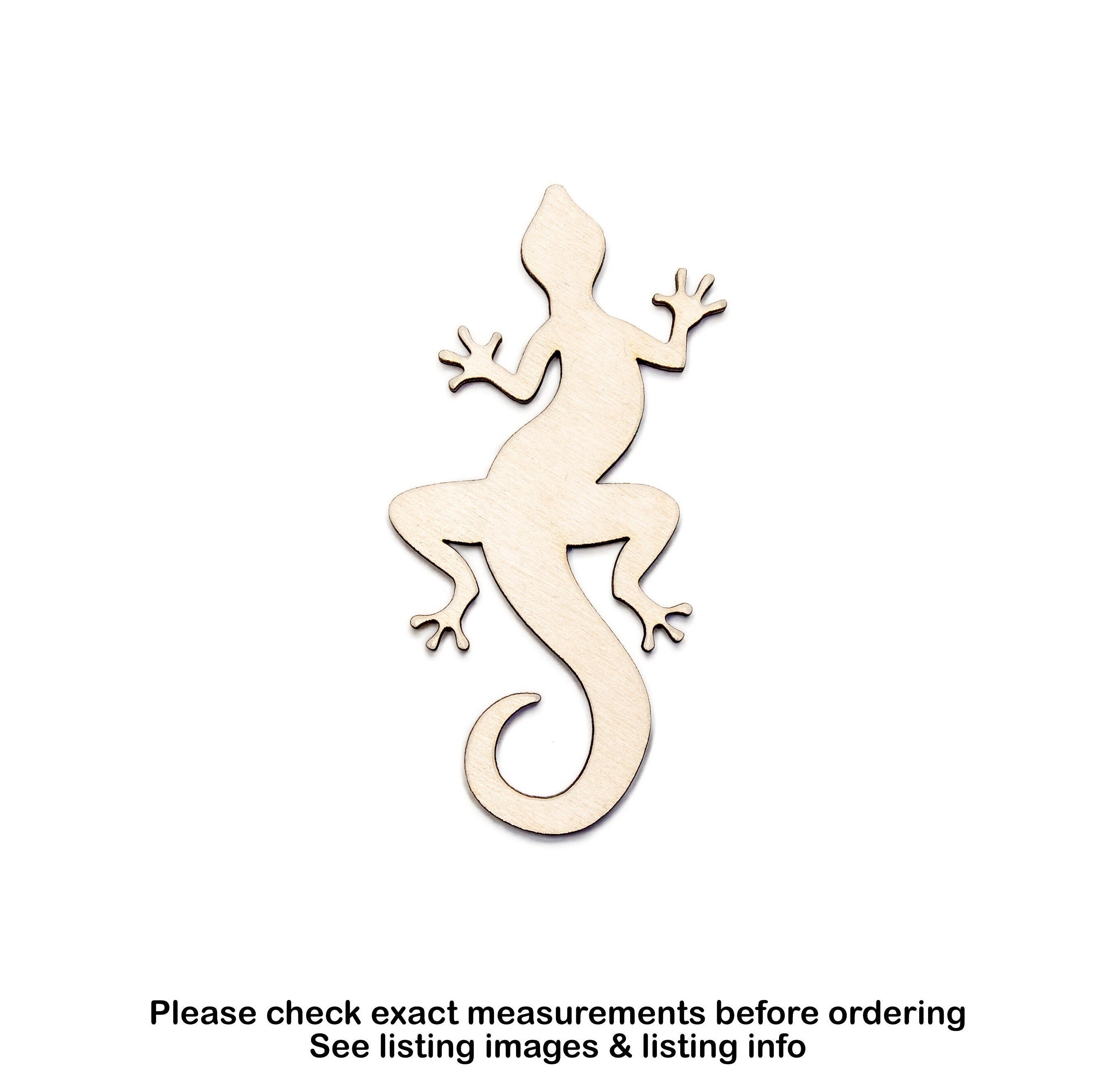 Lizard - Laser Cut Out Unfinished Wood Craft Shape REP35 Lizard - Laser Cut Out Unfinished Wood Craft Shape REP35