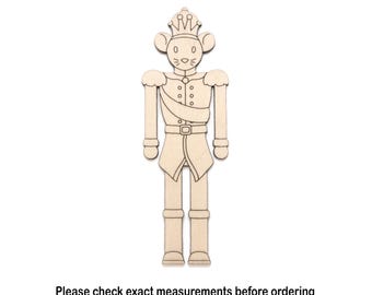 Rat King Nutcracker Wood Cutout - Laser Cut Unfinished Craft Shape - Multiple Sizes
