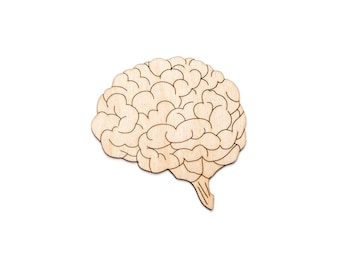 Brain-Detail Wood Cutout-Anatomical Wood Shapes-Anatomy Parts-Various Sizes-DIY Crafts-Human Brain Shape-Medical Theme Decor-Body Decor
