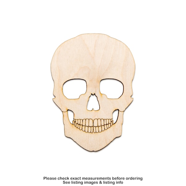 Skull-Wood Cutout-Skull Wood Decor-Various Sizes-DIY Crafts-Skull Decor-Gothic Decor-Skulls-Anatomical Wood Cutouts-Gothic Party Favors
