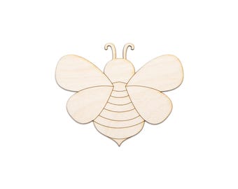 Cute Bee-Wood Cutout-Detailed-Choose A Size-DIY Crafts-Bee Decor-Bee Theme Party Favors-Bee Gifts-Honey Bee Wood cutout-Cute Bee Home Decor