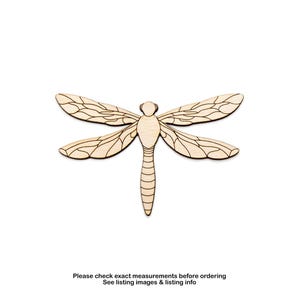 Découpe en bois avec détails de libellule, insectes et insectes, décoration sur le thème de la libellule, différentes tailles, travaux manuels d'été, décoration en bois pour jardin, insectes