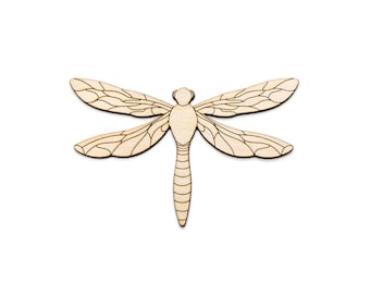 Libellula-Dettaglio ritaglio in legno-Insetti e decorazioni in legno-Decorazioni a tema libellula-Varie dimensioni-Artigianato estivo fai da te-Decorazioni in legno da giardino-Insetti