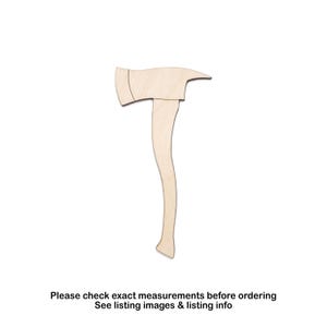 Fire Axe Wood Cutout-Detail-Fireman Theme Decor-Various Sizes-DIY Crafts-Fireman Tools-Unfinished Wood-Axe Silhouette-Firefighter Axe Cutout