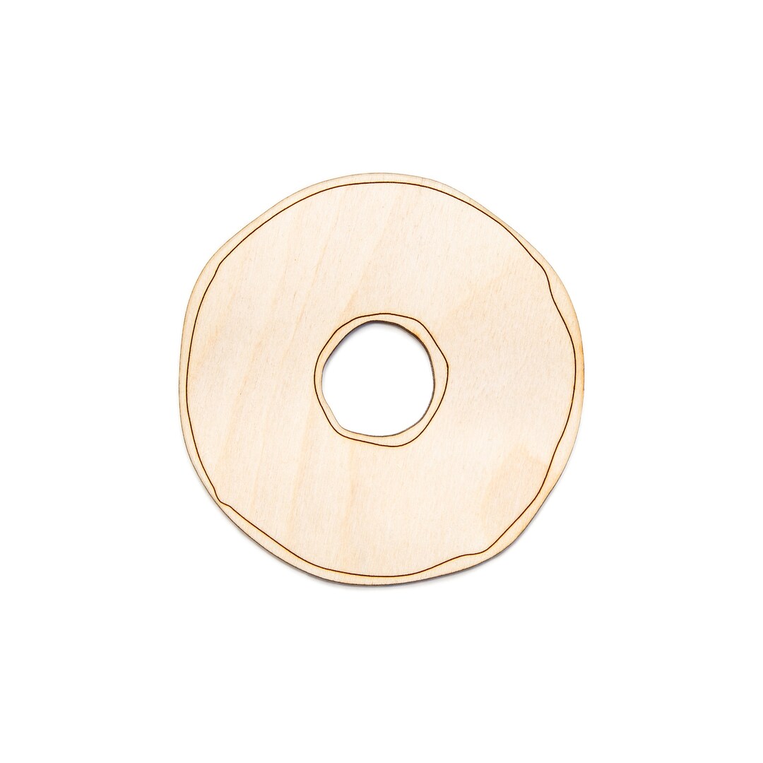 Donut Plainwood Cutoutblank Donut Wood Decordiy Desserts and