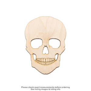Découpe en bois tête de mort-décor en bois de différentes tailles-diverses tailles-bricolage-décoration tête de mort-décor-gothique têtes de mort-découpes anatomiques en bois-gothique cotillons