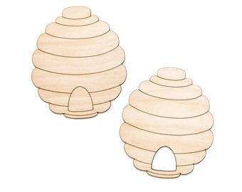 Beehive-Wood Cutout-Beehive And Honey Bee Theme Decor-Two Design Options-Various Sizes-DIY Crafts-Spring Wood Decor-Nursery Decor-Summer