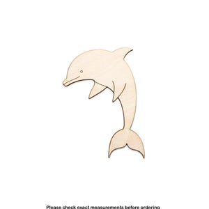 Recorte de madera con forma de delfín, decoración de madera con temática de delfín, recortes de peces oceánicos, varios tamaños, manualidades de bricolaje, linda decoración con delfines, diseños acuáticos, criaturas marinas
