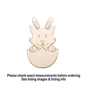 Puppy In Egg Shell Wood Cutout - Laser Cut Unfinished Craft Shape - Multiple Sizes