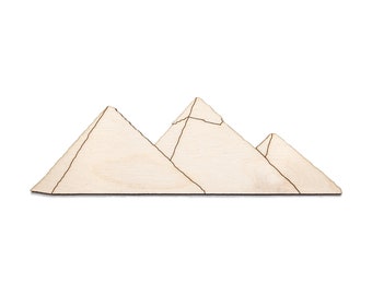 Pyramids Of Giza-Wood Cutout-Ancient Egypt Decor-Ancient History Crafts-Various Sizes-DIY Crafts-Unfinished Wood-Egypt Pyramids Wood Cuts