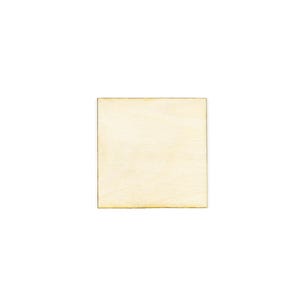 Recorte de madera cuadrado en blanco cortado con láser, elija un tamaño, manualidades para hacer usted mismo, regalos de fiesta, recortes de madera, manualidades para niños, suministros para proyectos, cuadrados cortados con láser