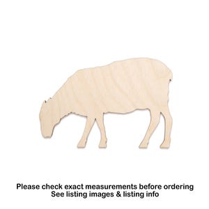 Sheep Grazing Blank Wood Cutout-Realistic Sheep-Various Sizes-DIY Crafts-Farm Animals-Farm Land Decor-Countryside Decor-Unfinished Wood