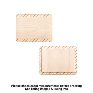 Hazard Sign Wood Cutout - Laser Cut Unfinished Craft Shape - Multiple Sizes