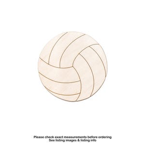 Volley Ball-Detail Wood Cutout-Sports Theme Wood Decor-Volley Ball Theme Decor-Various Sizes-DIY Crafts-Sports And Gaming Crafts-Room Decor
