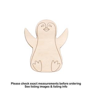 Découpe bois détail coulissant pingouin-décor pingouin mignon-différentes tailles-bricolage-animaux de l'Antarctique-décoration de chambre d'enfant-décoration de chambre d'enfants-pingouin