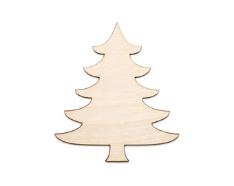 Pine Tree Wood Cutout-Blank Wood Tree Shapes-Various Sizes-DIY Crafts-Christmas Tree-Nature Party Favors-Forest Wood cutout-Holiday Tree