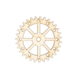 Spikey Wheel Gear Wood Cutout-Wood Gear Gear-Pointy Teeth-Various Sizes-DIY Crafts-Steampunk Crafts-Mechanical-Robotic Theme Decor-Cogs