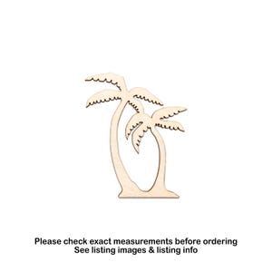 Island Palm Tree Double-Wood Cutout-Island Tree Decor-Various Sizes-Trees-Pirate Decor-Wood Palm Tree-DIY Crafts-Tropical Decor-Double Tree