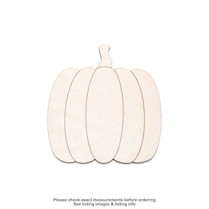 Fall Pumpkin Round-Wood Cutout-Fall And Holiday Decor-Paintable Crafts-Various Sizes-DIY Crafts-Unfinished Wood-Pumpkins And Gourds-Holiday