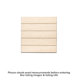 Square-Shiplap Style-Wood Cutout-Line Etch Details-Faux Shiplap-Backing Board Style-Various Sizes-DIY Crafts-Unfinished Wood-Square Shapes