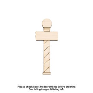 North Pole Sign Wood Cutout - Laser Cut Unfinished Craft Shape - Multiple Sizes