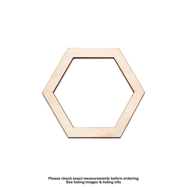 Honeycomb-Single Piece-Hollow Detail Wood Cutout-Honey Bee Theme Decor-Various Sizes-Hexagon Shape-Geometric Shapes-Open Honeycomb Piece