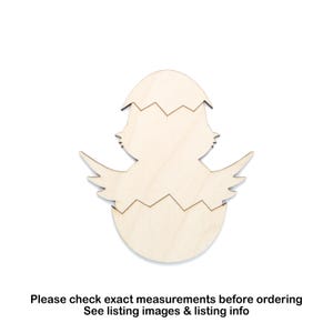 Décoration bébé chic en forme de coquille d'oeuf - Forme artisanale non finie découpée au laser - Plusieurs tailles