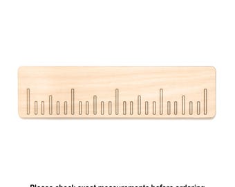 Ruler Wood Cutout - Laser Cut Unfinished Craft Shape - Multiple Sizes