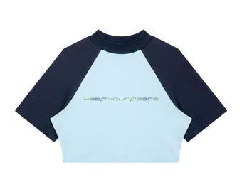 T-shirt court « Gardez la paix » pour les anges cybernétiques éthérés