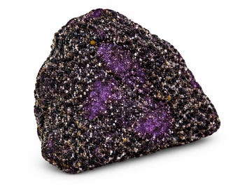Uncut Earth Mined 91 Carat Natural Purple Sapphire Rough Gemstone (Sri Lanka) – Certified Loose Raw Stone Anniversary  Gift For Her