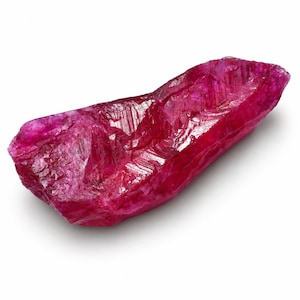300-1000 Ct Natural Pink Ruby Rough Stone, Certified Uncut Ruby Pink Crystal Gemstone Mineral Specimen, Jewelry Making Supply, Collector