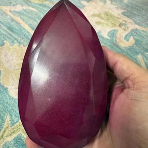 Huge Size Red Ruby Gemstone: 10000-12000 Ct Pear Cut Natural Gems Collection Stone Oversized and rare collector’s specimen