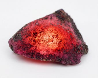 Natural Huge Red Ruby Uncut 65 Ct Ct CERTIFIED Loose Gemstone Ruby African Earth Mined Raw Gemstone | Uncut Rough Ruby For Collectors