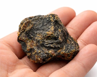 Black Amber Rough 200 Ct Natural Raw Amber Gemstone | Rare Gemstone | Untreated Fossil Resin Crystal | Jewelry & Collector Specimen
