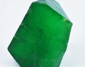 277 Ct Certified Natural Green Emerald Rough | Uncut Raw Gemstone | Investment Grade Crystal for Jewelry Making