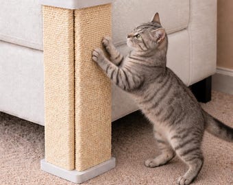 Corner Cat Scratcher with Sisal Rope, Sofa Protector, Custom Sizes