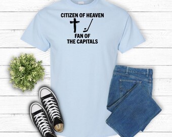 Citizen of Heaven and Hockey Fan Short Sleeve Shirt