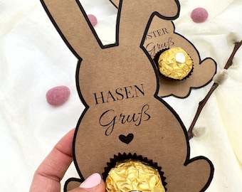 Easter printable template, Easter bunny table decoration, Ferrero Rocher party favor printable, chocolate party favor, DIY gift idea, Easter gift