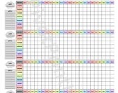 Baby Sleep Tracker Printable | Monthly Sleep Log for Infants & Toddlers | Canva Editable Digital Download