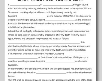 遺言書テンプレート、個人用遺言書、信託テンプレート、遺言書、遺言書テンプレート、基本的な遺言書テンプレート