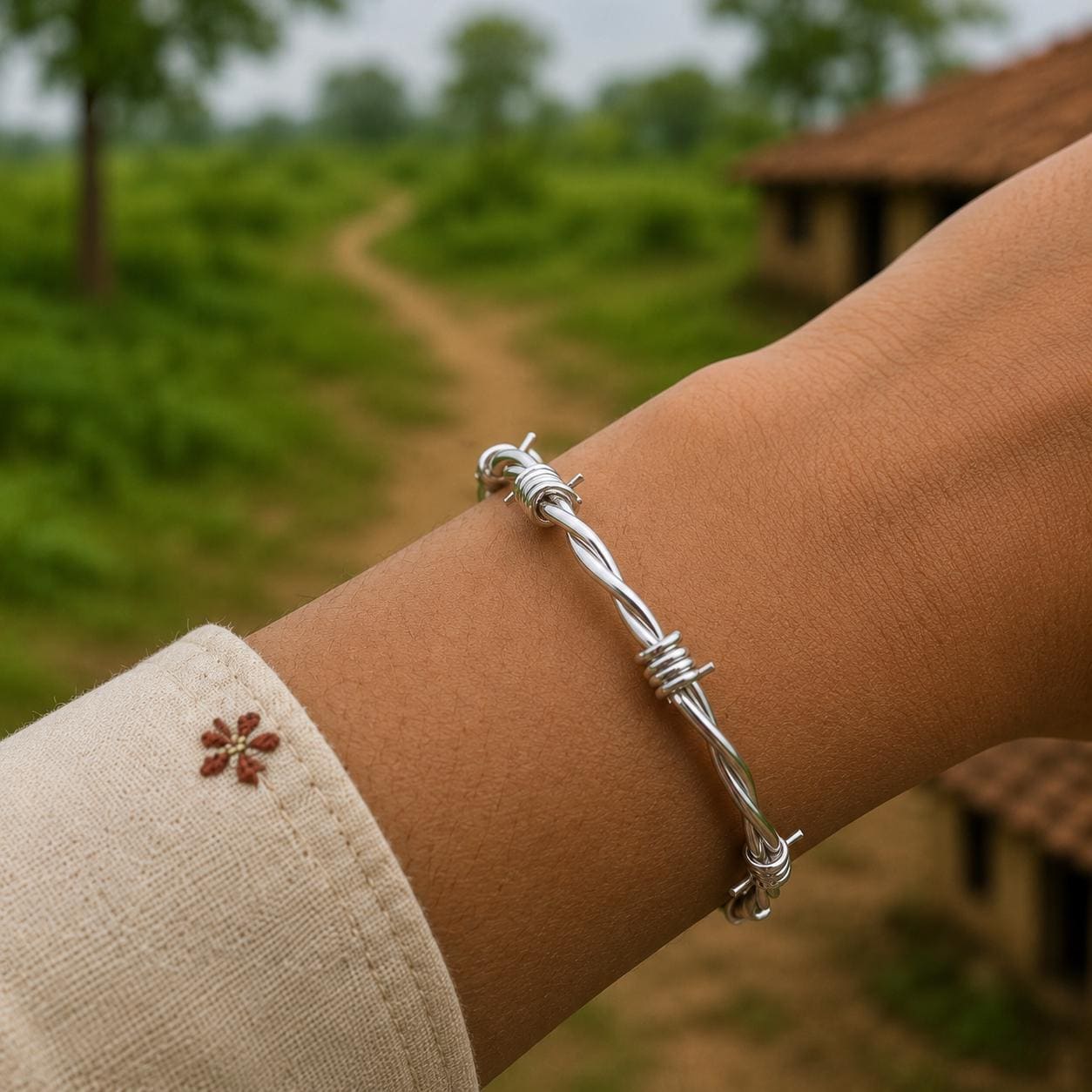 Barbed Wire Bracelet - Etsy Canada
