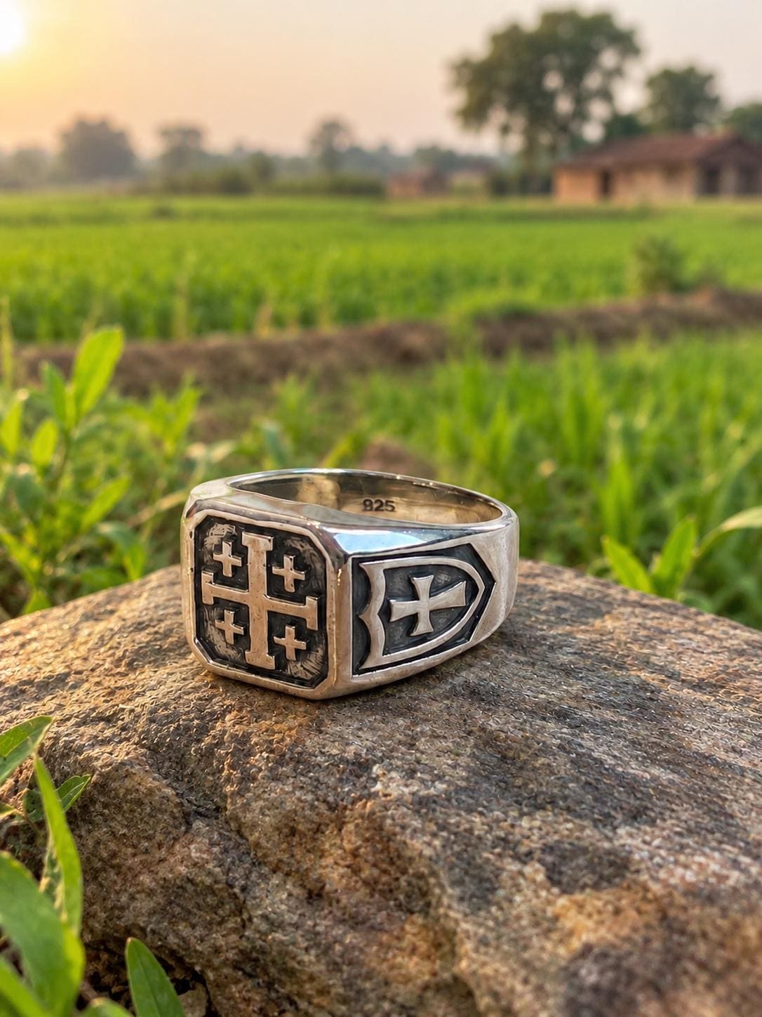 German Cross Ring - Etsy