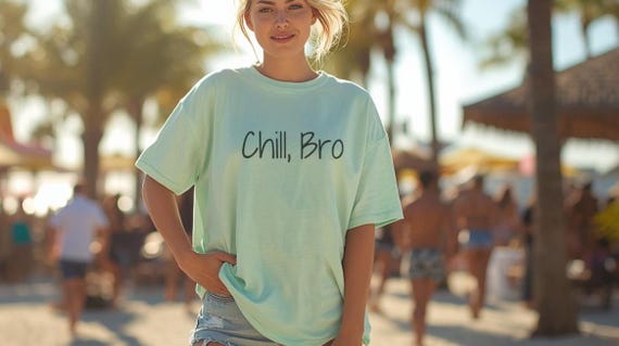 Chill Bro Tee, SALTLANTIC™ Coastal Surf Shirt