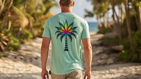 Florida Sober Tee: Saltlantic Surf Co., Wink Palm Design