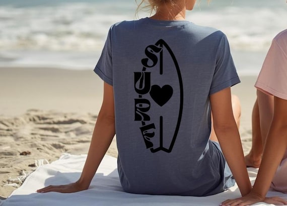 Surf Lover tee, Surfboard graphic t-shirt